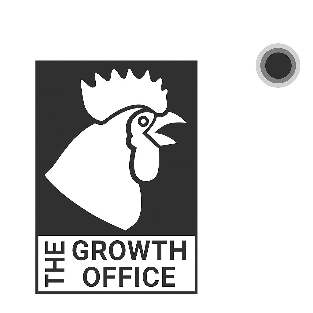 The Growth Office Rooster "Crow" Crowing at the shining sun of growth The Growth Office Rooster "Crow" Crowing at the shining sun of growth